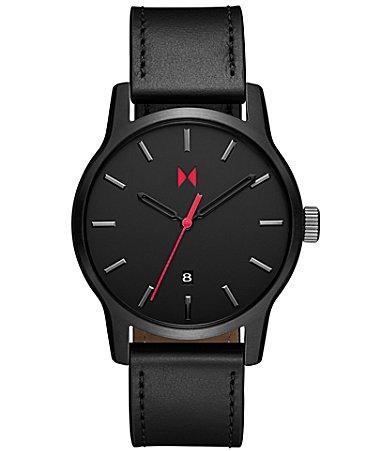 MVMT Mens Classic II Analog Black Leather Strap Watch Product Image