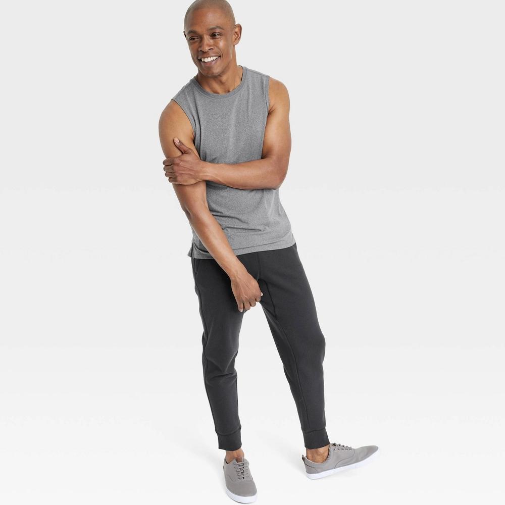 Mens Cotton Fleece Jogger Pants - All In Motion Heathered Product Image