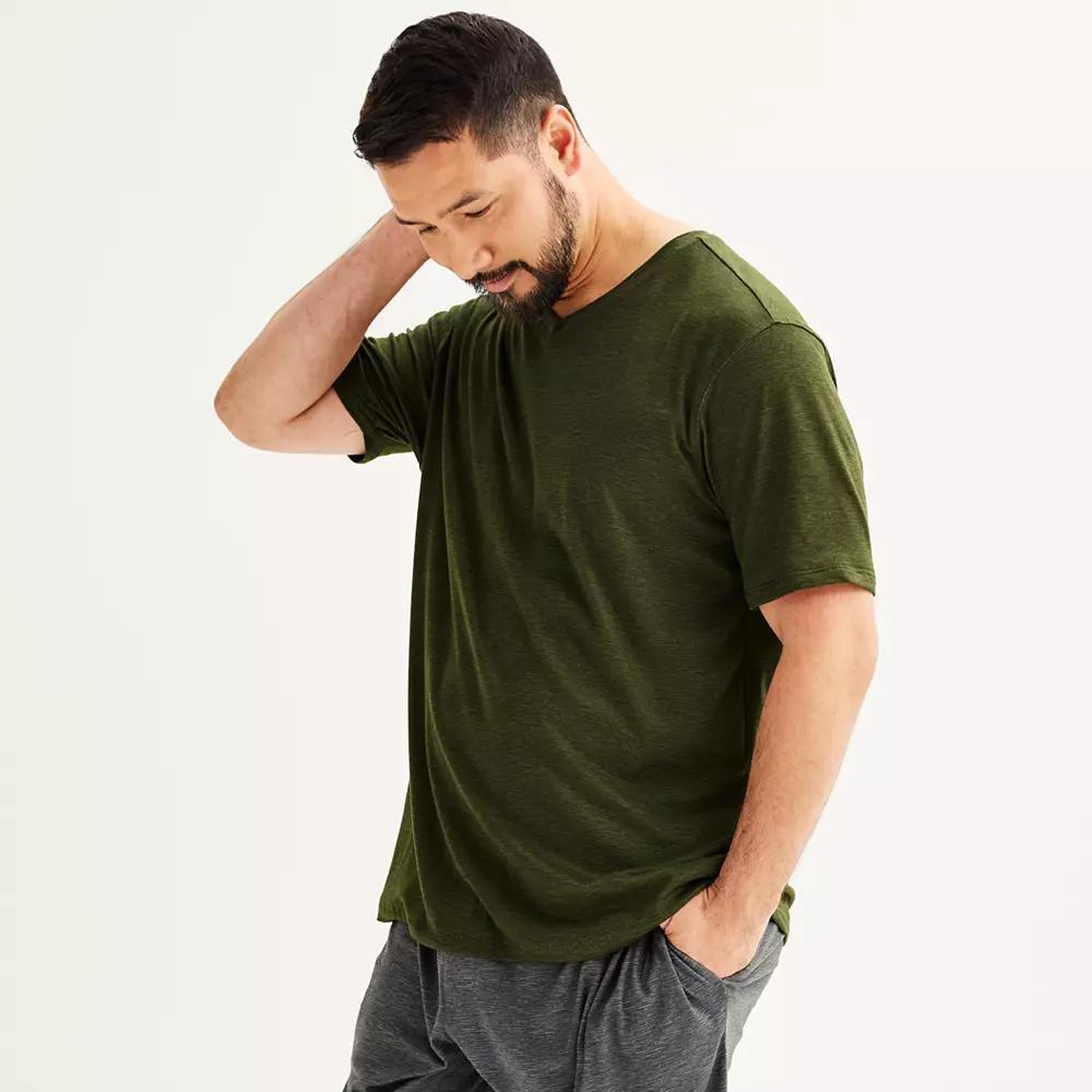 Big & Tall Sonoma Goods For Life® Supersoft V-Neck Pajama Shirt, Men's,  Product Image