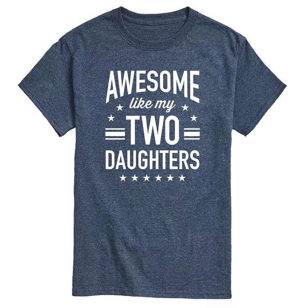 Men's Awesome Like My Two Daughters Graphic Tee,  Product Image