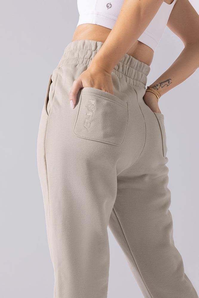 Cloud Rollover Sweatpant - Seashell Product Image