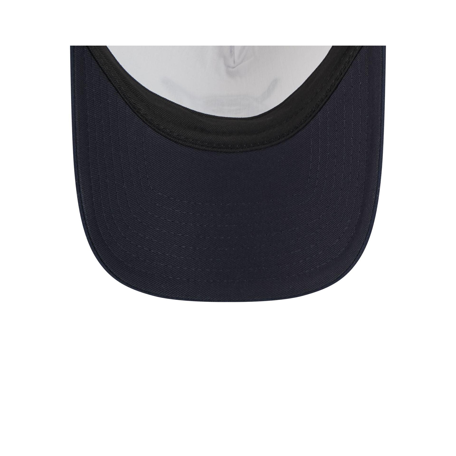 New York or Nowhere x New York Yankees White Wordmark 9FORTY A-Frame Snapback Hat Male Product Image