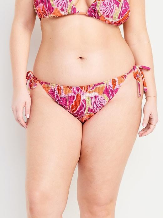 Mid-Rise String Bikini Swim Bottoms Product Image