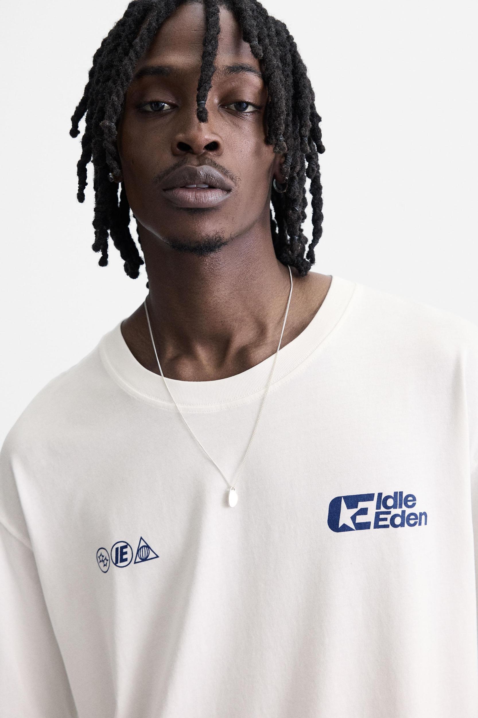 TEXT PRINT T-SHIRT Product Image