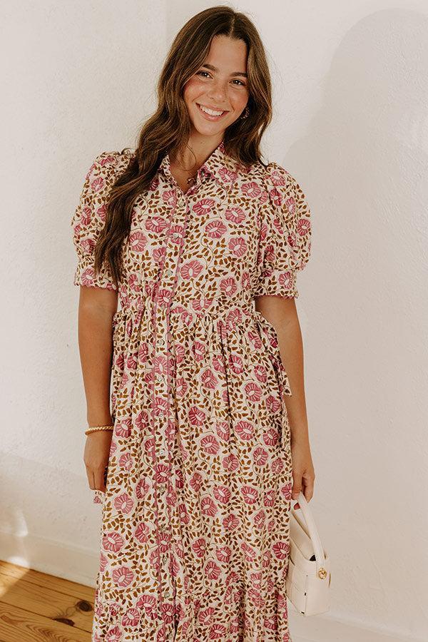 Falling For Floral Midi Dress Product Image