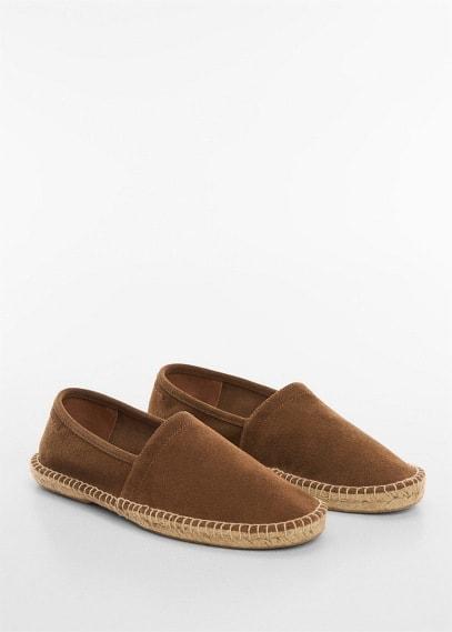 Mango Mens Jute Suede Leather Espadrilles Product Image