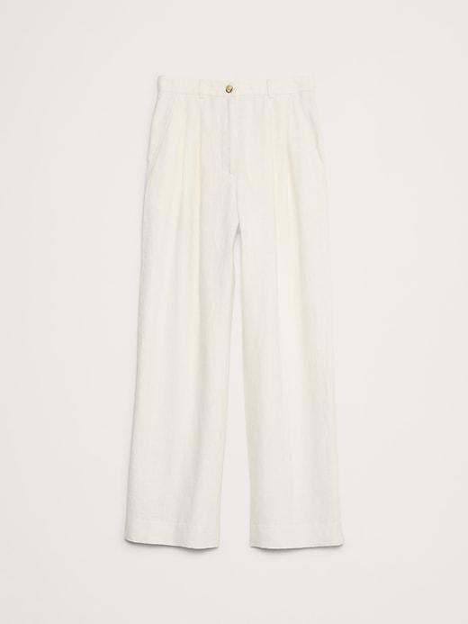 Soho High-Rise Wide-Leg Linen Pant Product Image