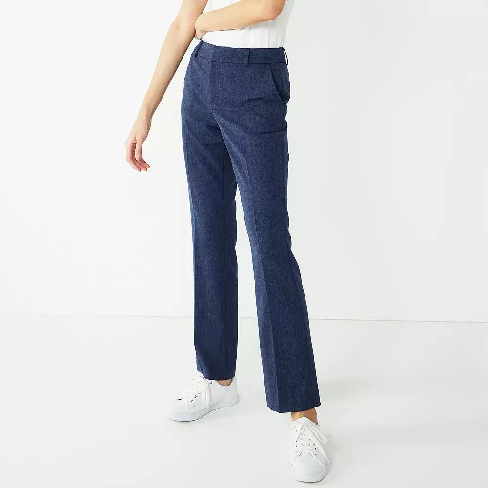 Petite Nine West Barely Bootcut Pants, Women's,  Product Image