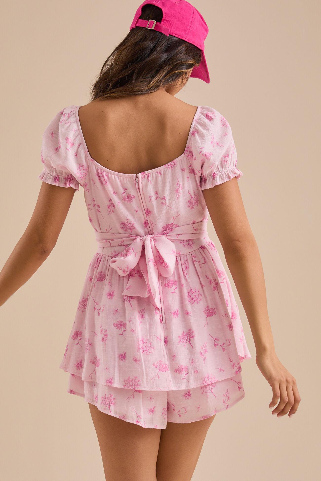 Haisley Floral Crossover Romper Product Image