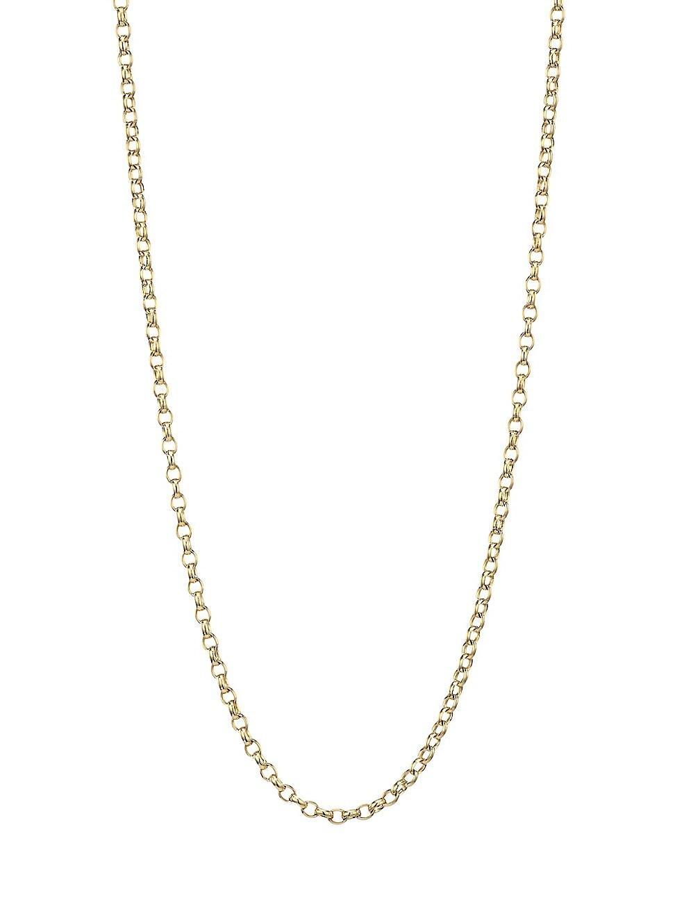 Womens 18K Yellow Gold Belcher-Link Chain Necklace/21-23 Product Image