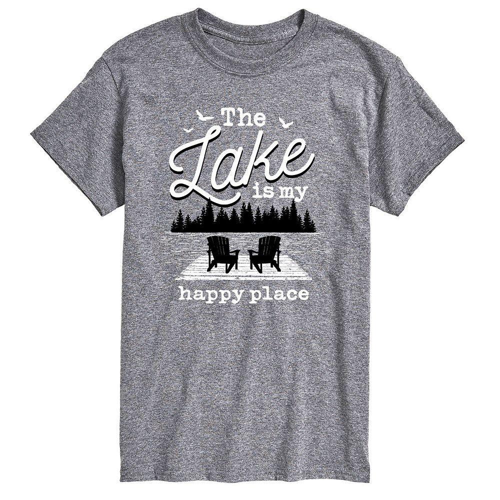 Big & Tall Lake Happy Place Tee, Men's,  Product Image