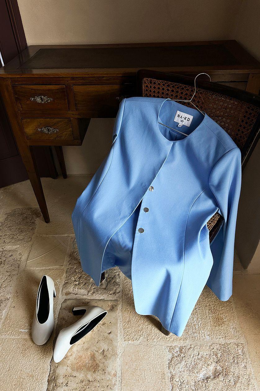 Fitted Jacket Blue Product Image