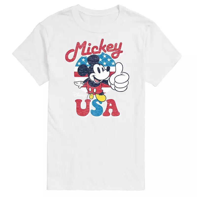 Disney's Mickey Mouse Big & Tall USA Graphic Tee, Men's, Size: 3XB, Black Product Image