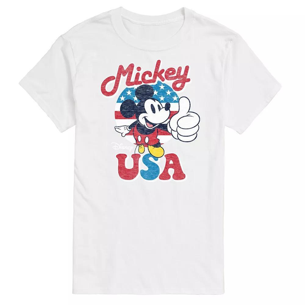 Disney's Mickey Mouse Big & Tall USA Graphic Tee, Men's, Size: 3XB, Black Product Image