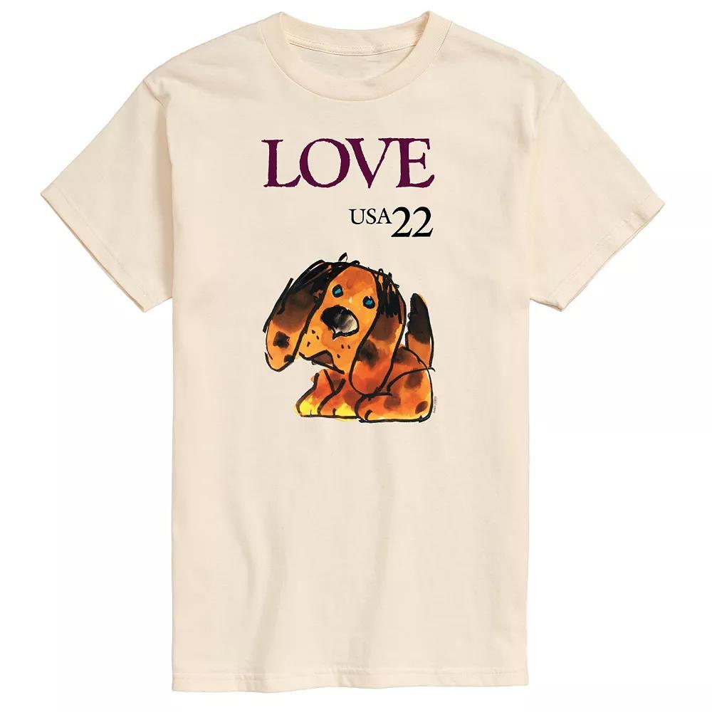 Men's USPS Love Puppy Stamp Tee,  Product Image