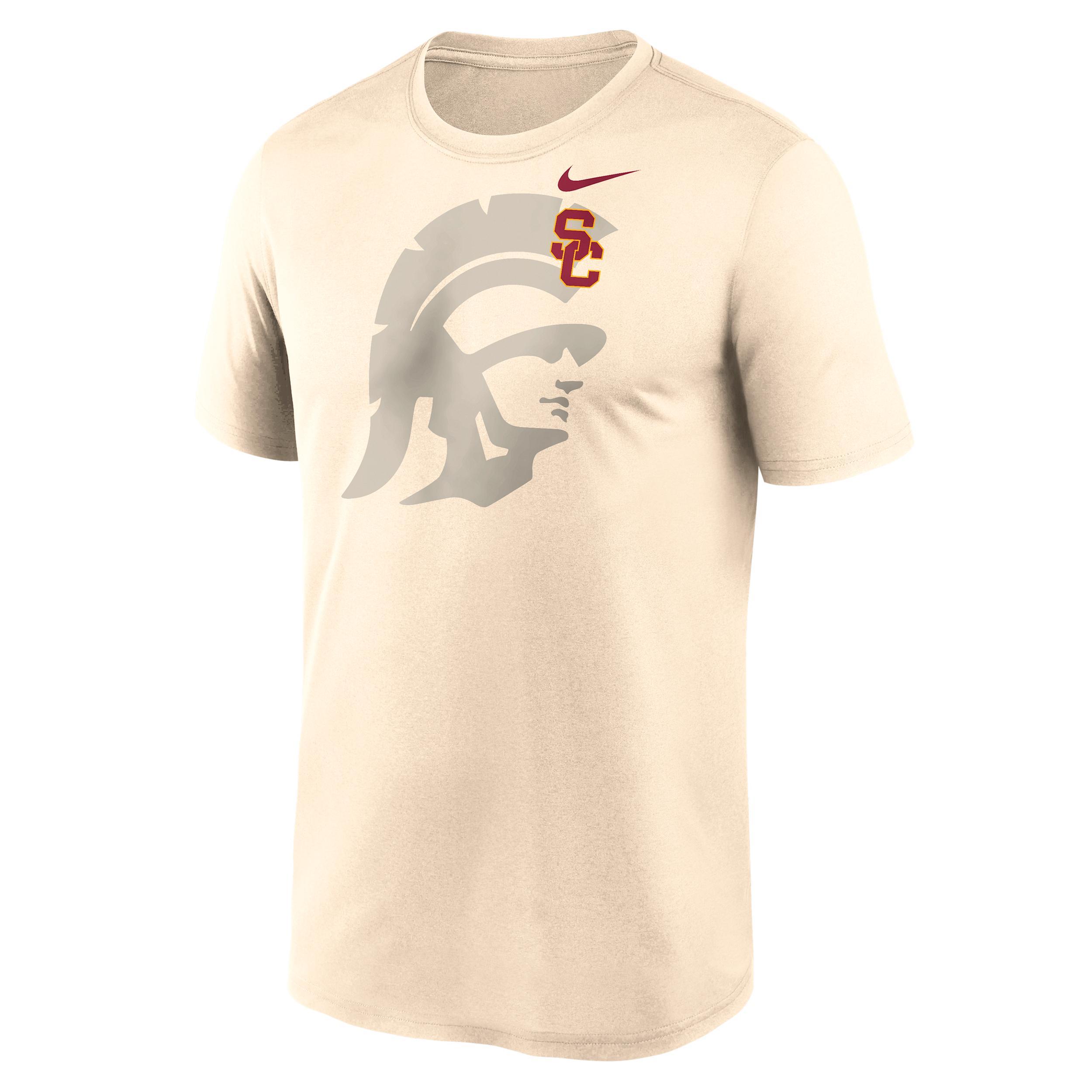 USC Campus Legend Shadow Logo Nike Mens Dri-FIT College T-Shirt | NKGK15ASCJ-UWS Product Image