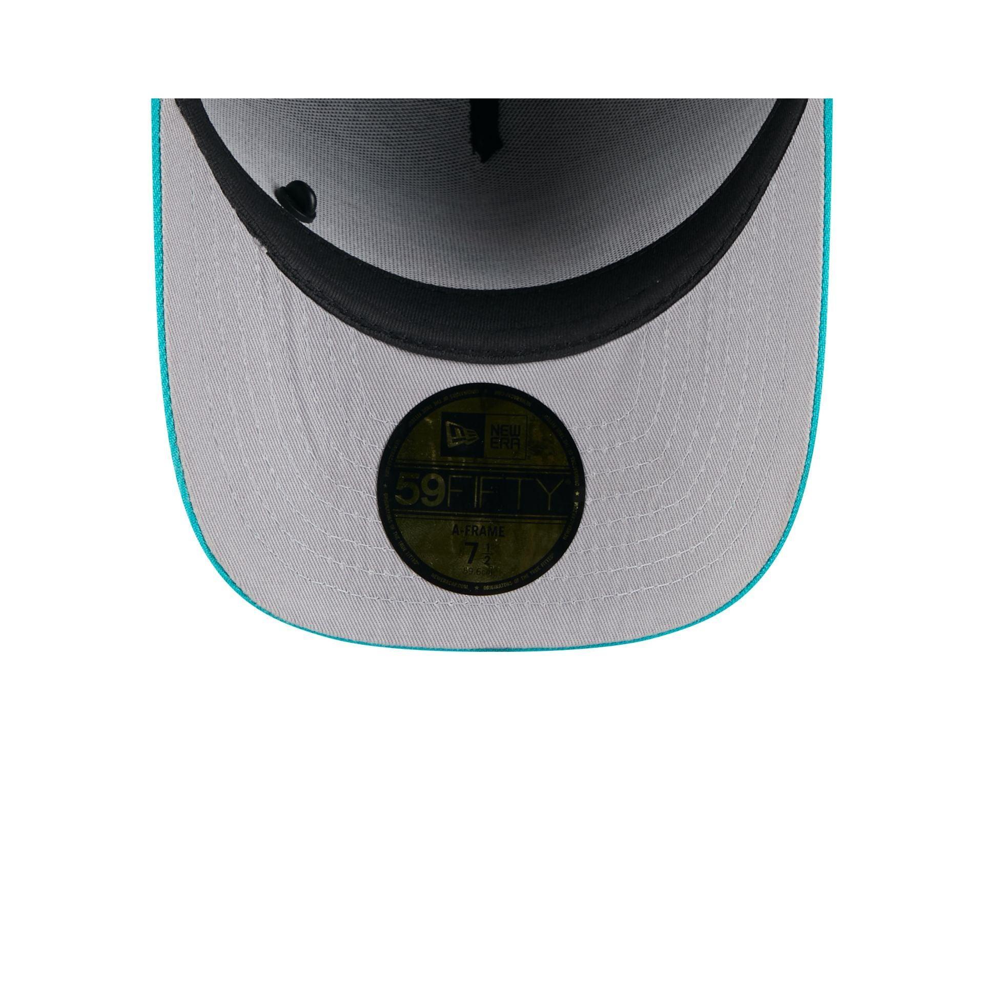 Miami Dolphins 2025 Draft Black 59FIFTY A-Frame Fitted Hat Male Product Image
