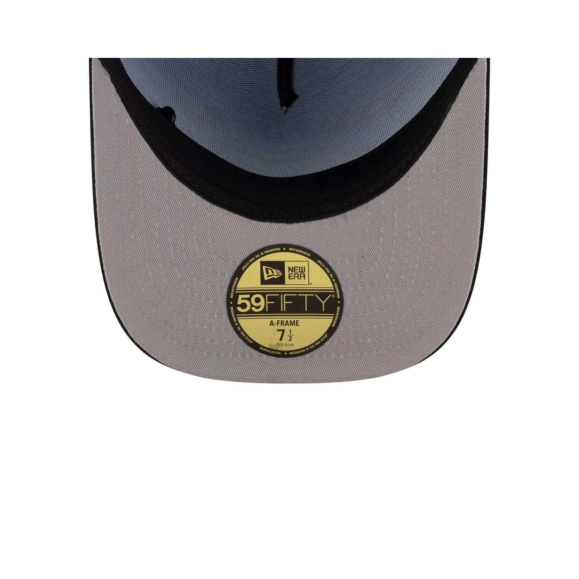 Carolina Panthers 2025 Draft Black 59FIFTY A-Frame Fitted Hat Male Product Image