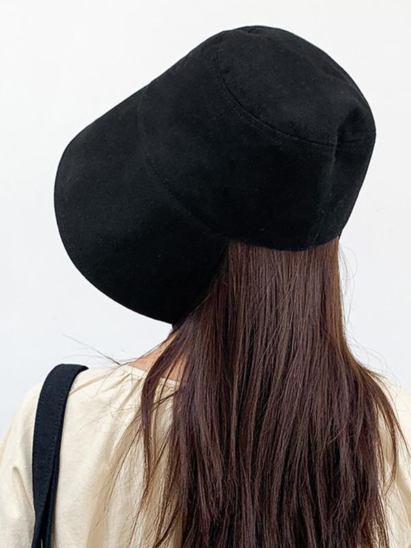 Going Out Solid Color Sun Protection Fisherman Hat Product Image