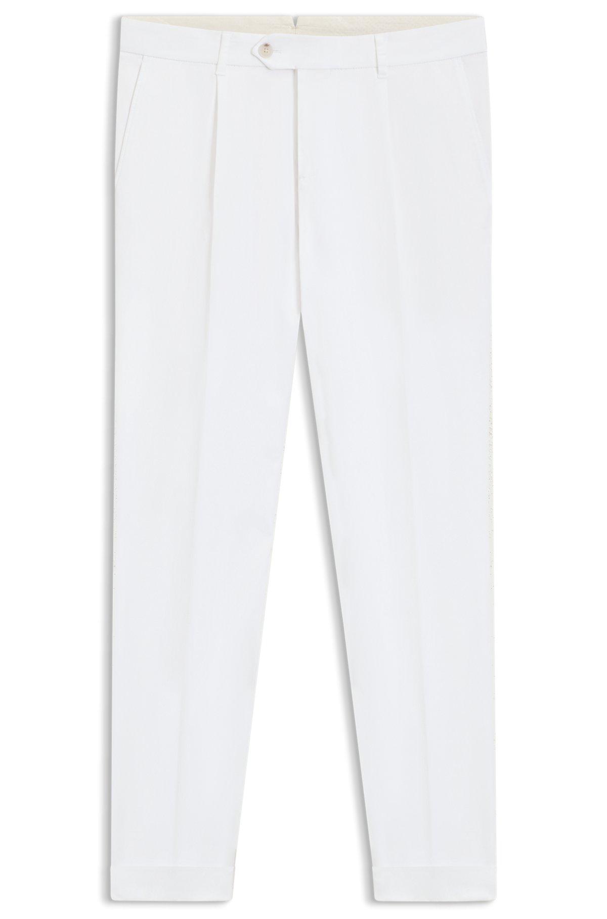 Slim-fit pants in stretch cotton Product Image