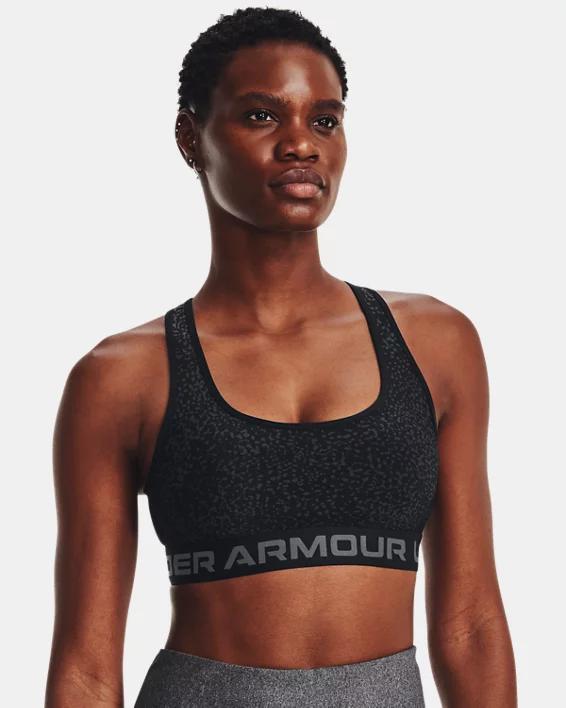 Women's Armour® Mid Crossback Printed Sports Bra Product Image