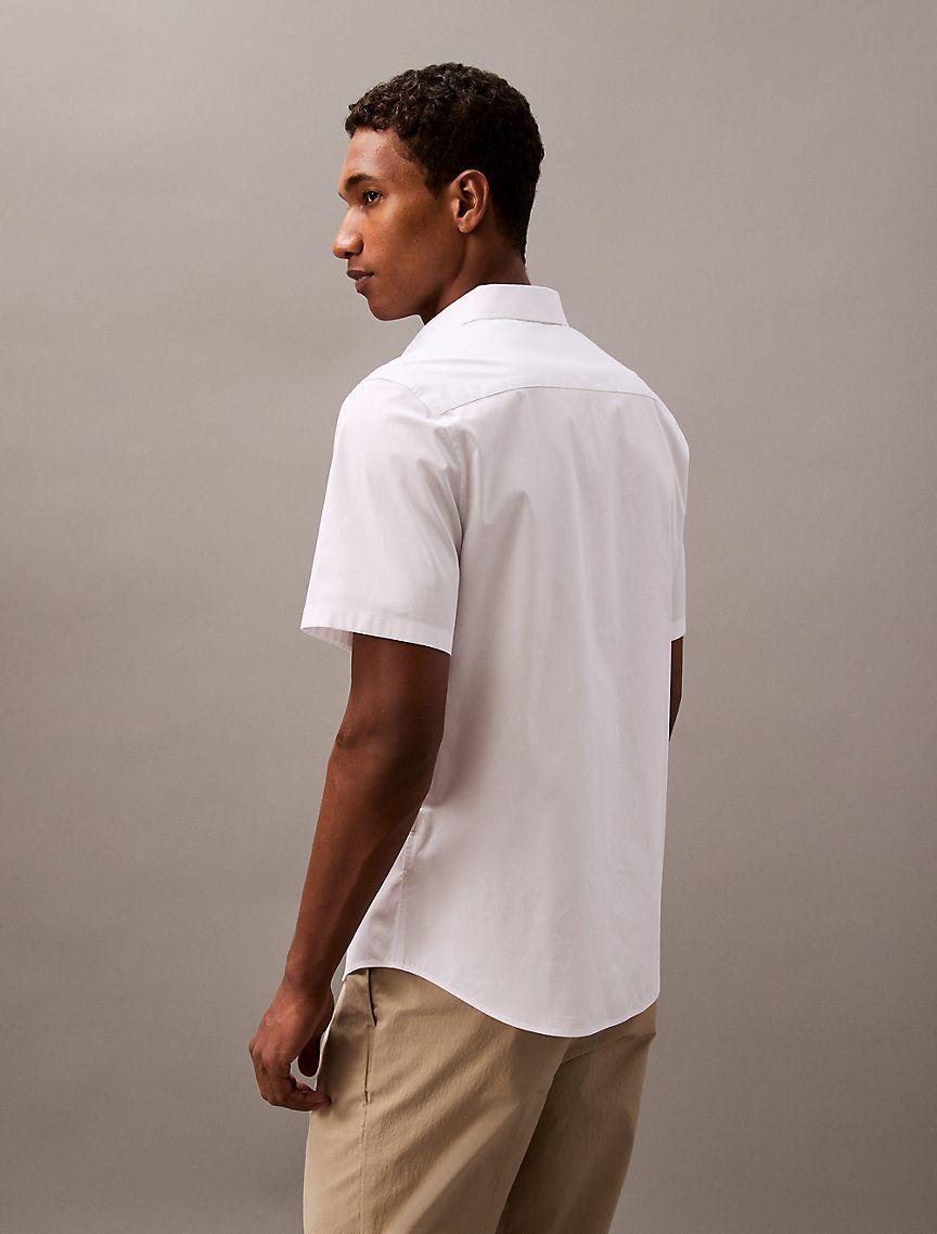 Cotton Stretch Slim Button-Down Shirt Product Image