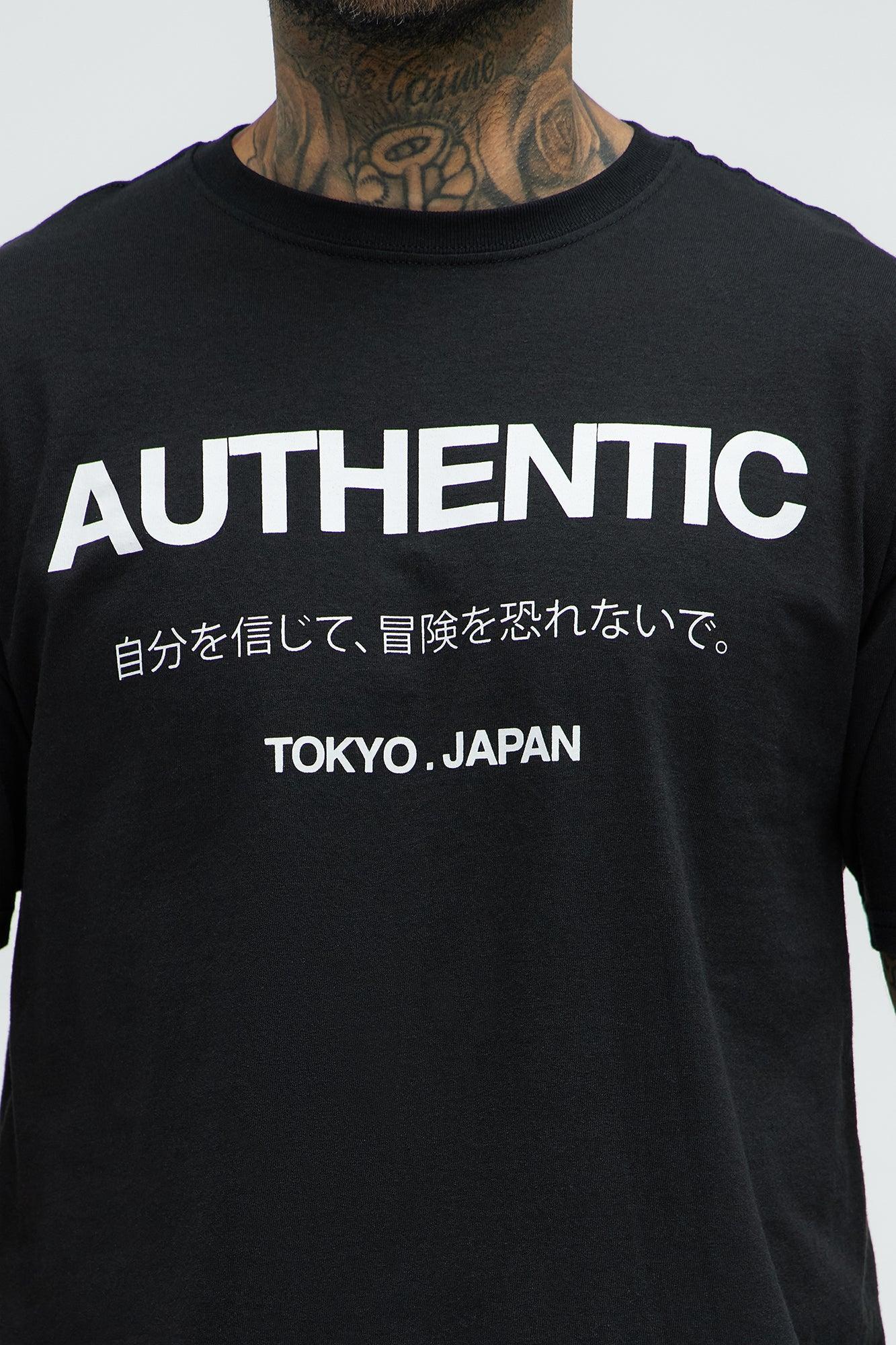 Authentic Tokyo Japan Short Sleeve Tee - Black Product Image