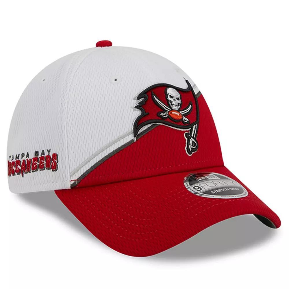 Men's New Era  White/Red Tampa Bay Buccaneers 2023 Sideline 9FORTY Adjustable Hat Product Image
