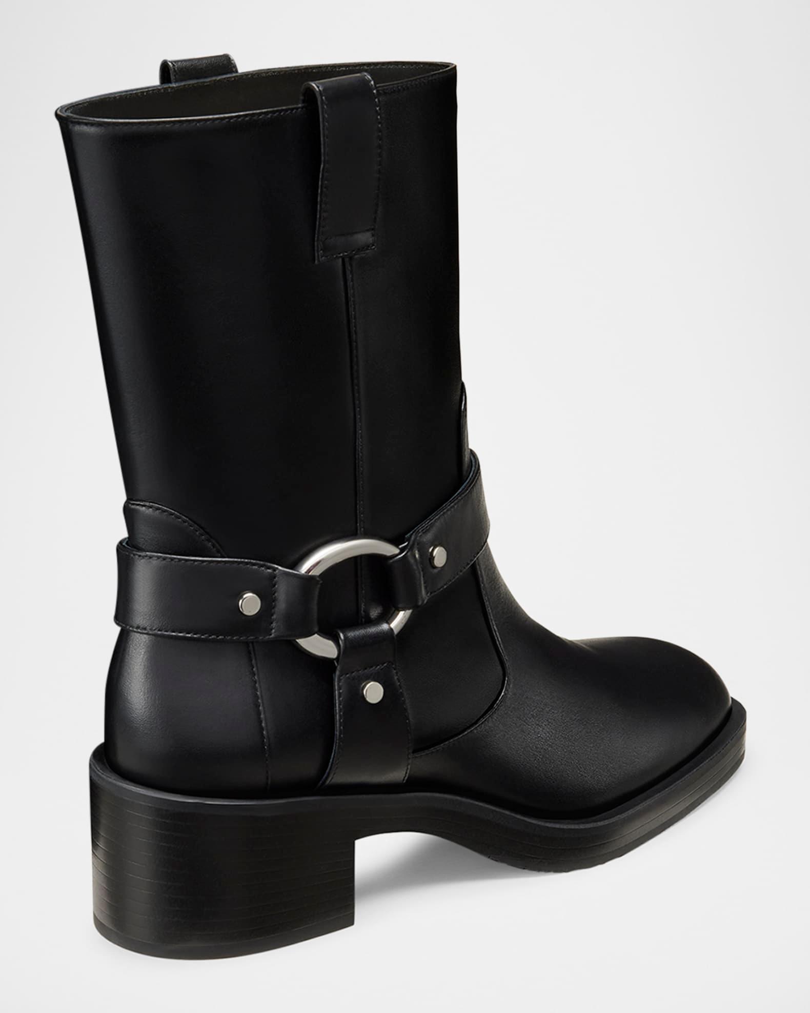 Jax Harness Leather Moto Booties Product Image