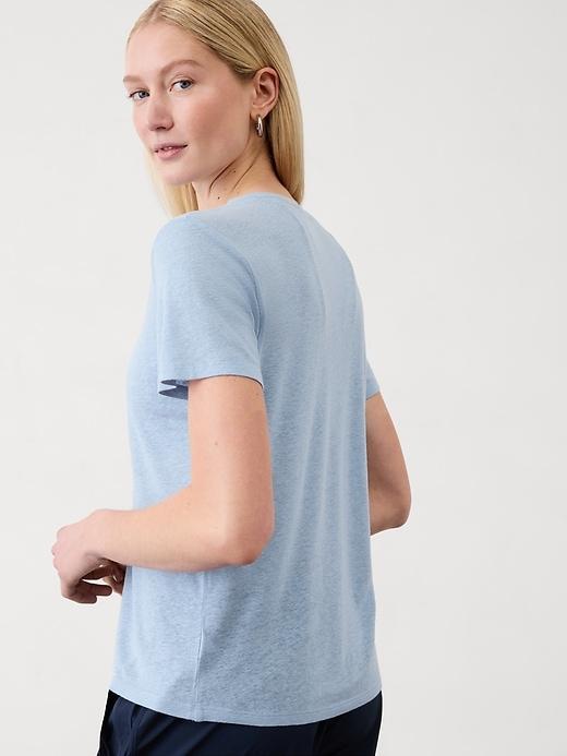 Getaway Linen Blend Tee Product Image