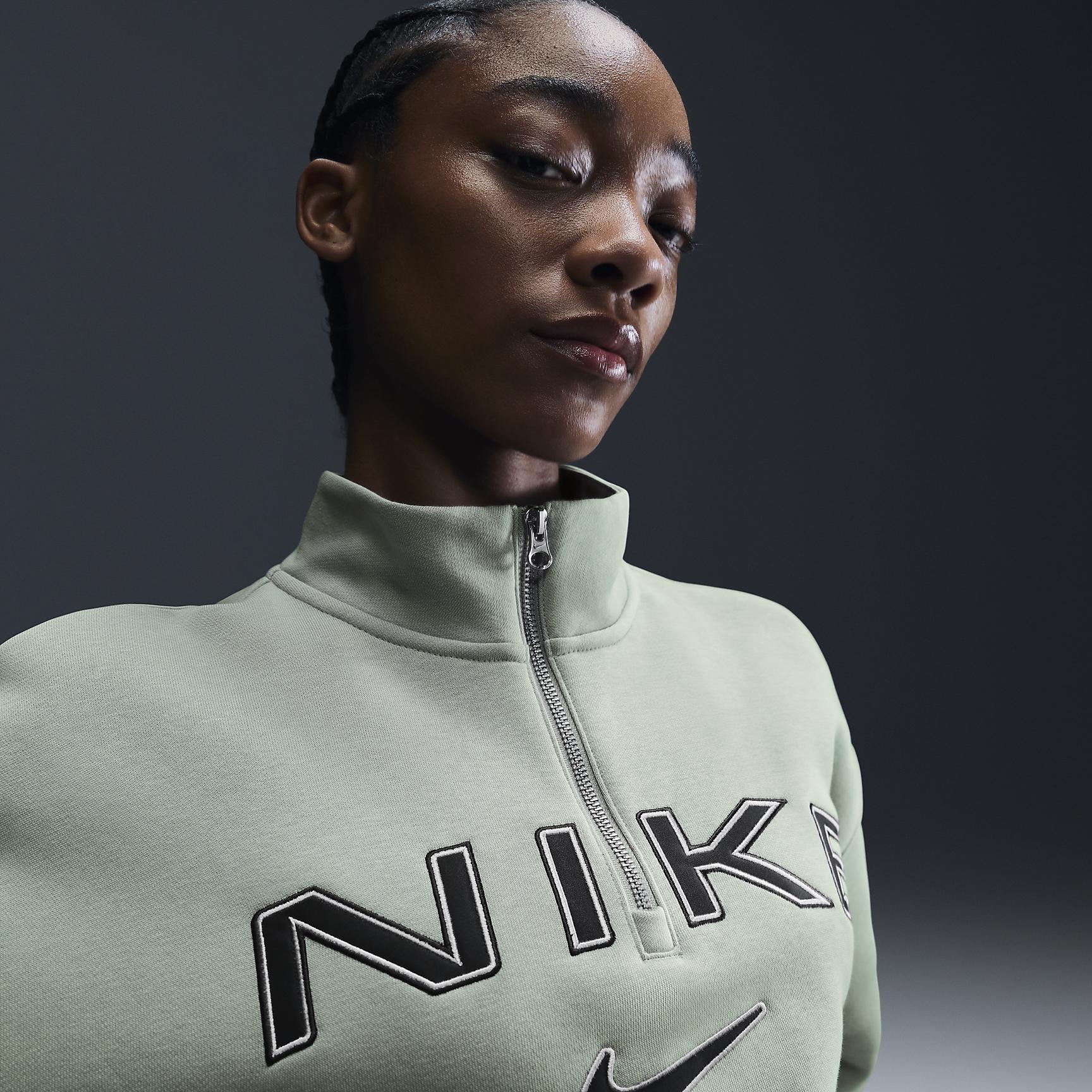 Nike Sportswear Phoenix Fleece Women's Oversized 1/4-Zip Logo Top Product Image
