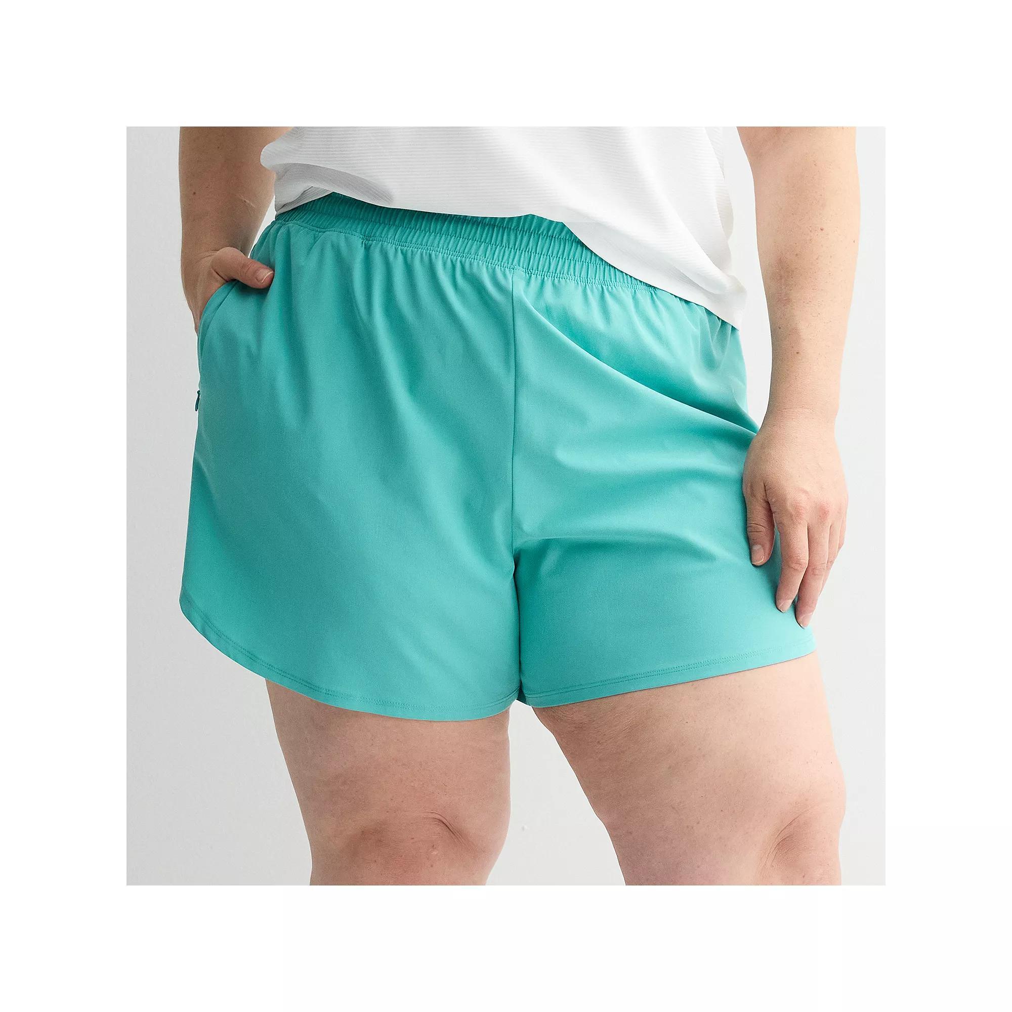 Plus Size Tek Gear® Woven Lined Run Shorts, Women's, Size: 3XL, Solomon Product Image