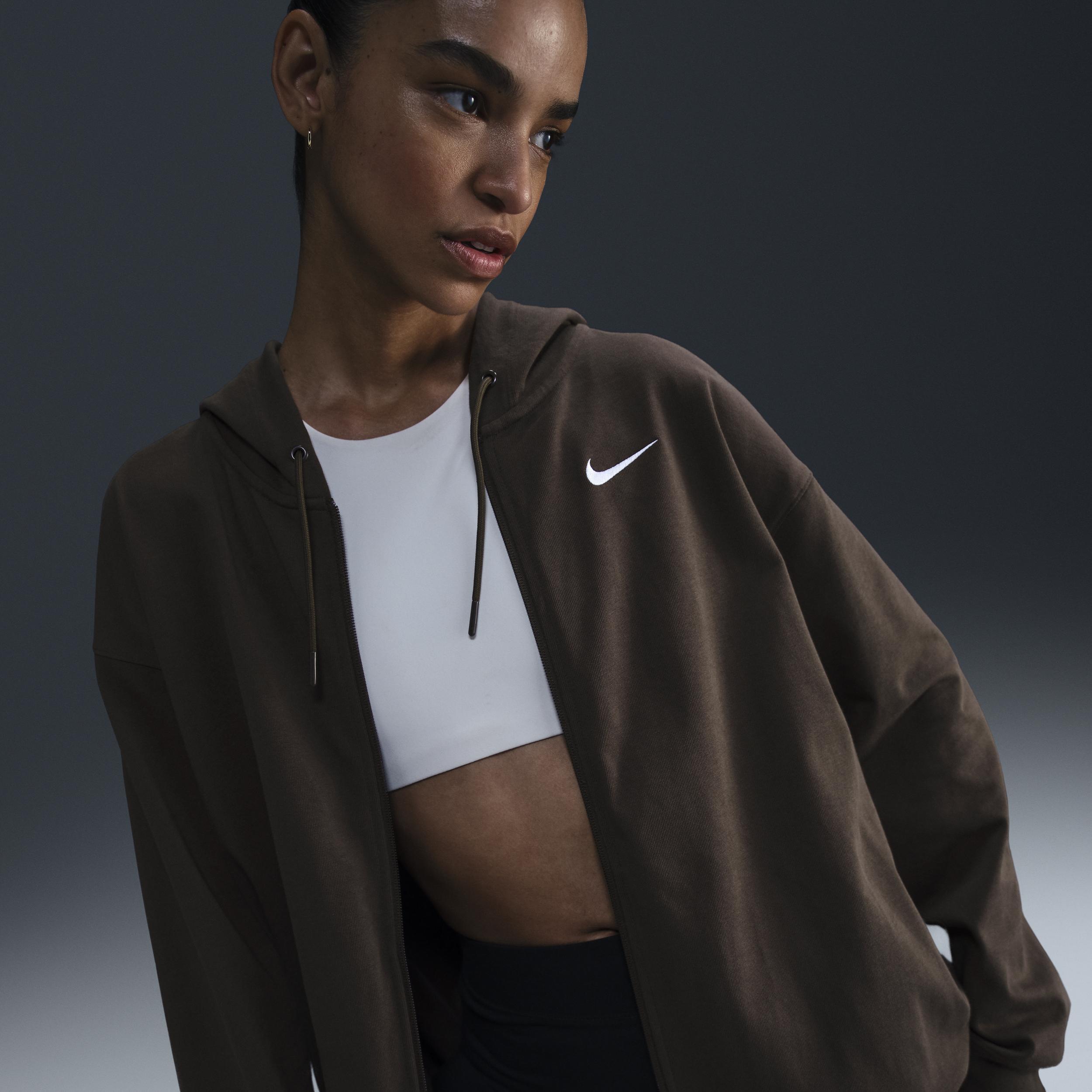 Women's Nike Sportswear Oversized Jersey Full-Zip Hoodie Product Image