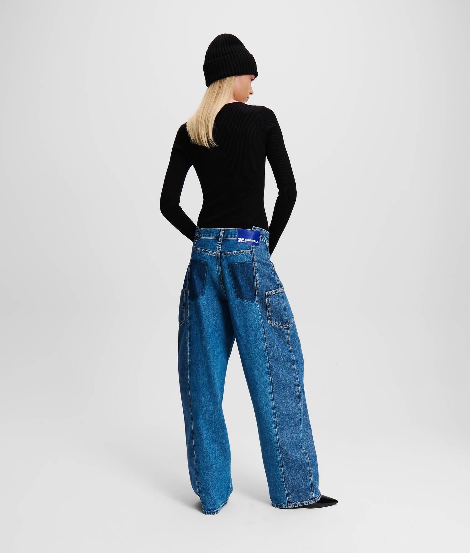 KLJ DECONSTRUCTED MID-RISE BAGGY JEANS Product Image