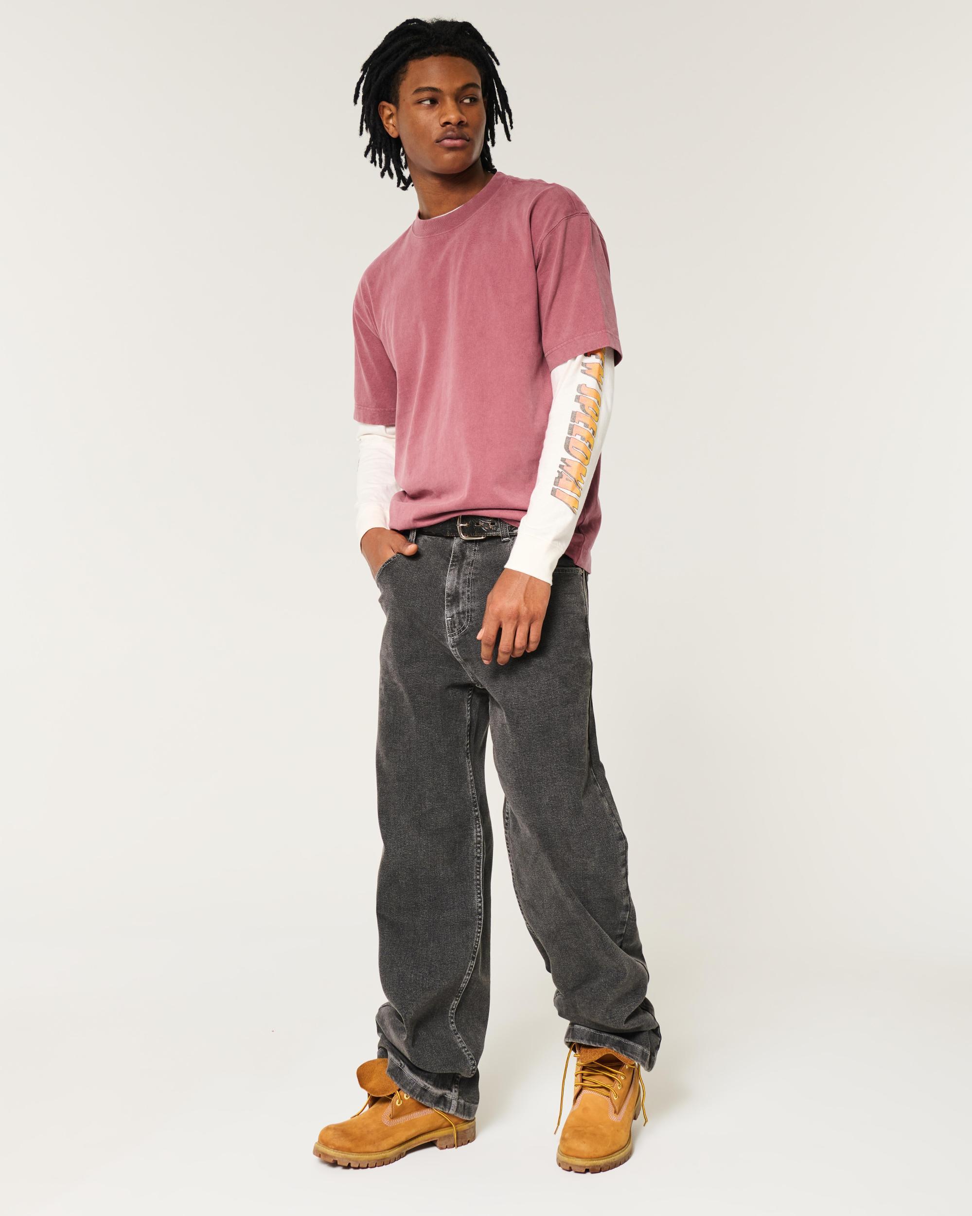 Boxy Heavyweight Camo Crew T-Shirt Product Image