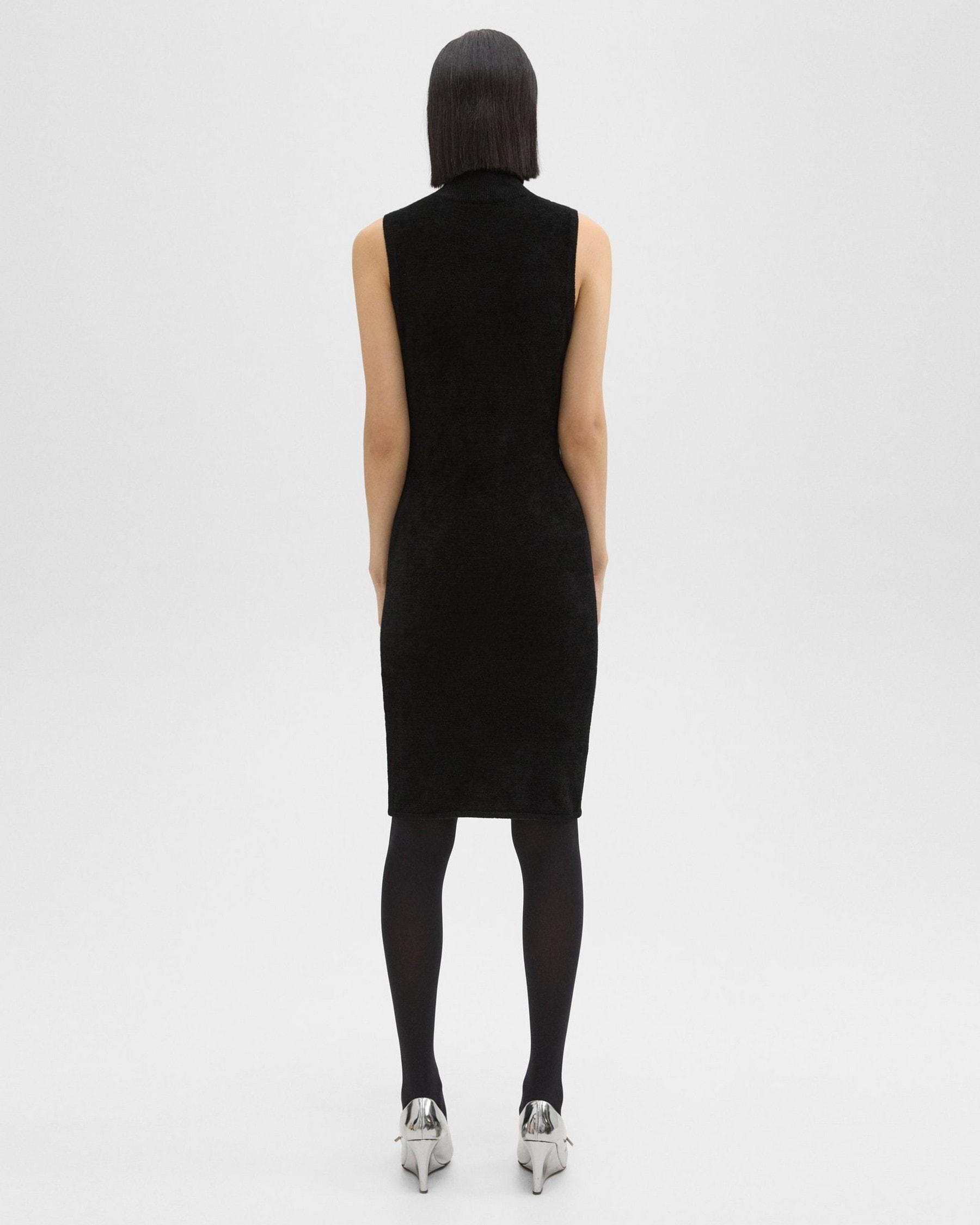 Turtleneck Dress in Velvet Product Image