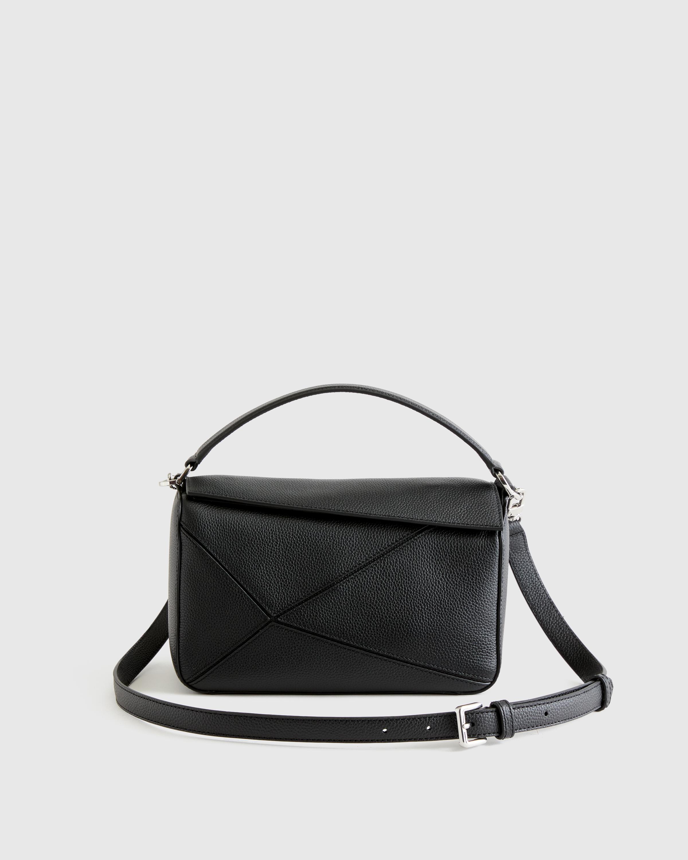 Italian Leather Patchwork Crossbody Product Image