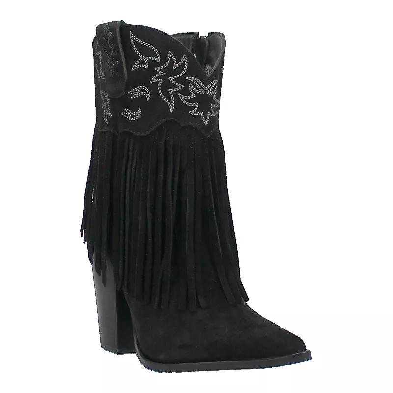 Dingo Crazy Train Fringe Suede Western Boots Product Image