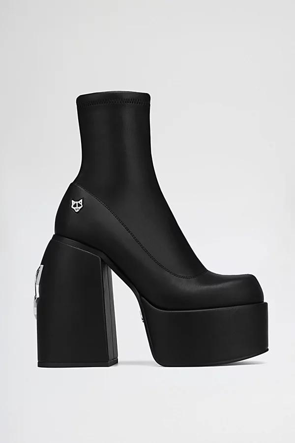 Womens Sugar Black Platform Booties Product Image