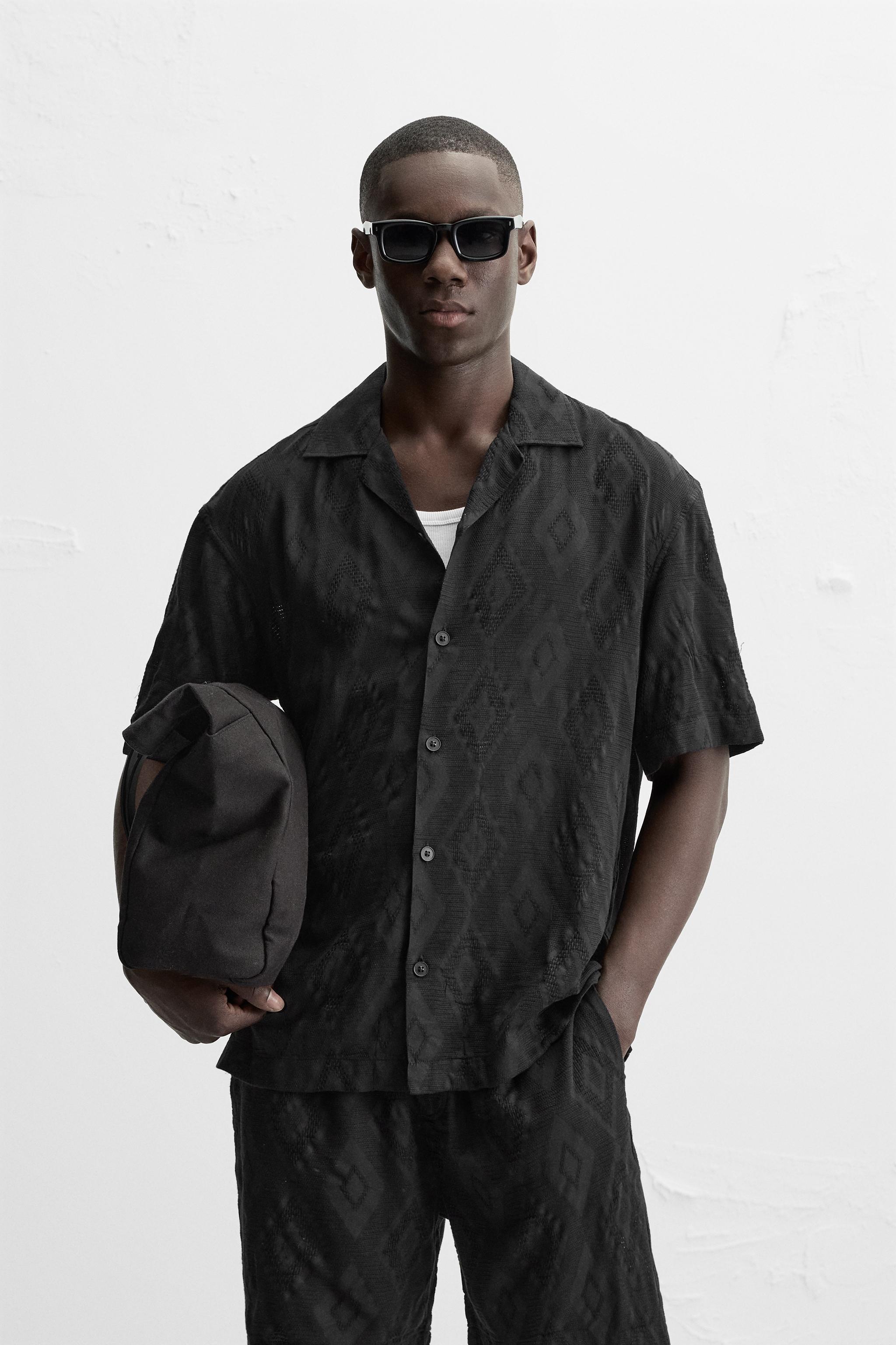 GEOMETRIC JACQUARD SHIRT Product Image