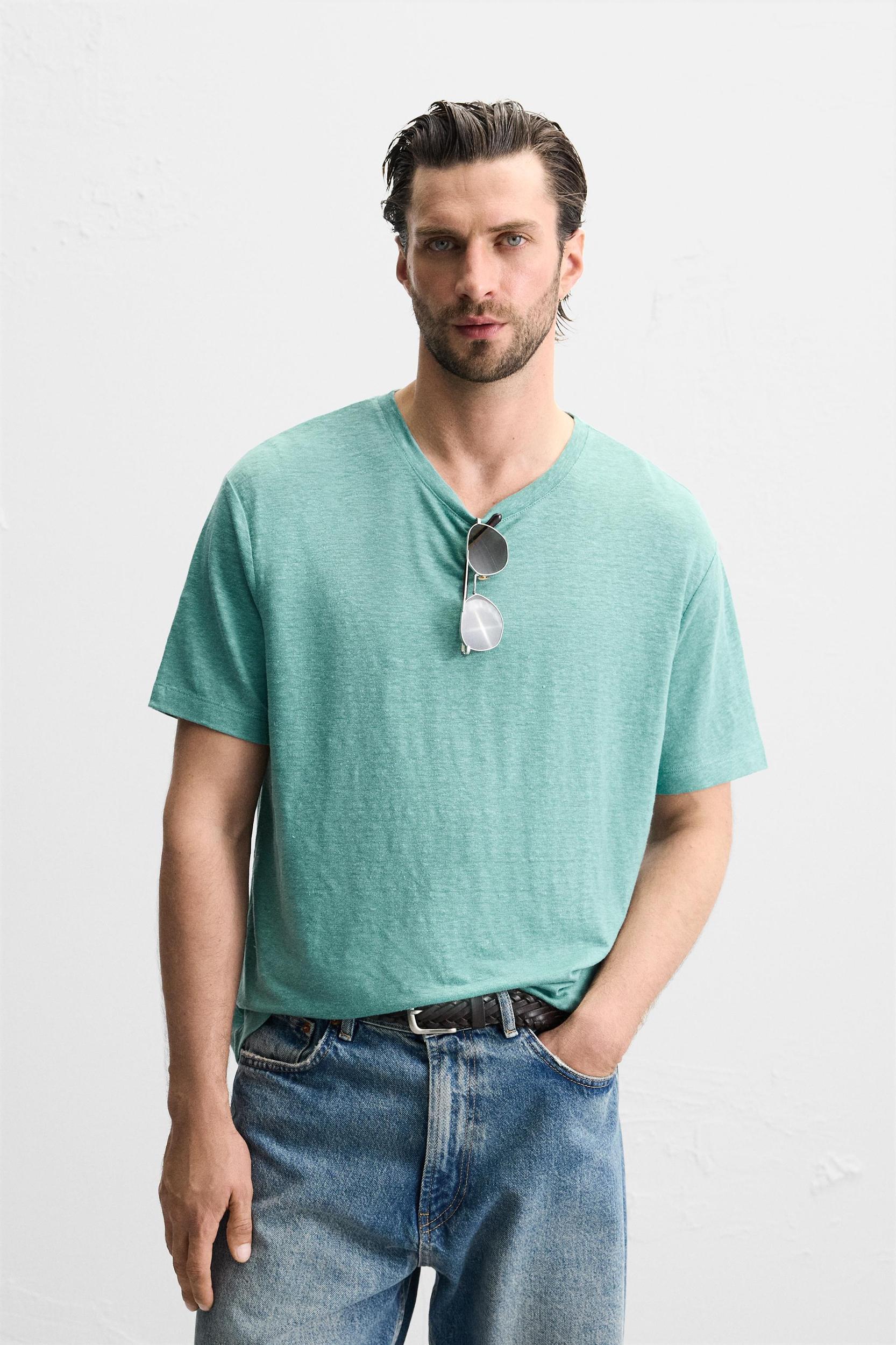 LINEN BLEND T-SHIRT Product Image