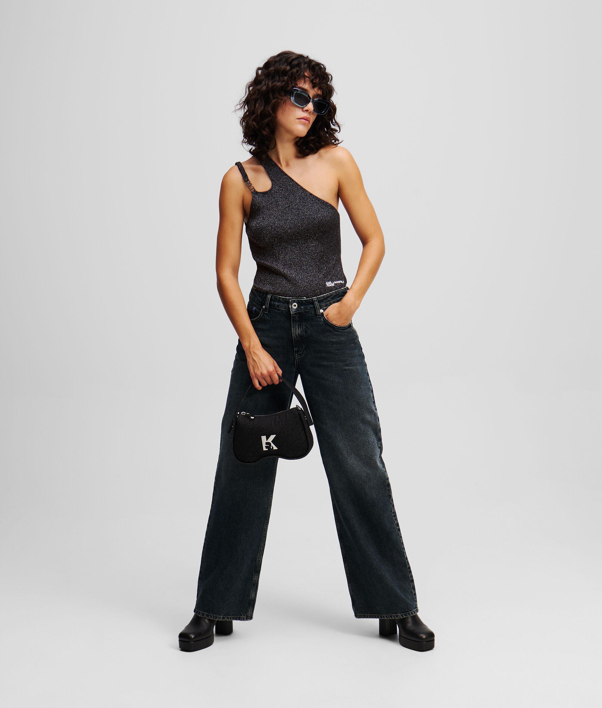 METALLIC ONE-SHOULDER TOP Product Image