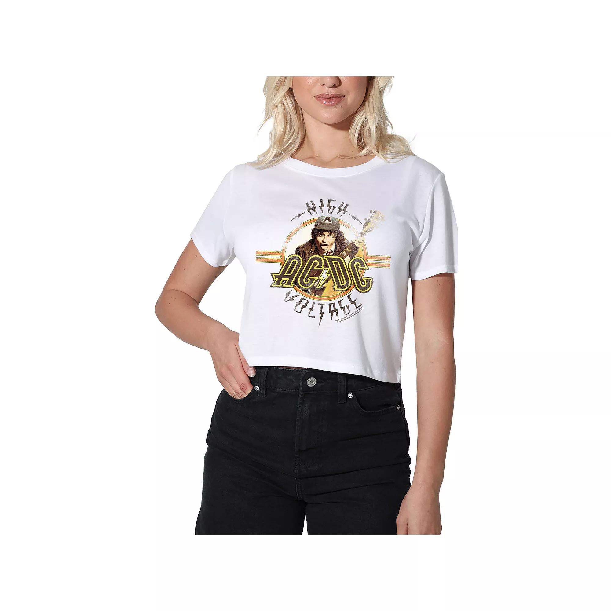 Women's Suburban Riot Power to the Plants Graphic Crop Top, Girl's,  Product Image