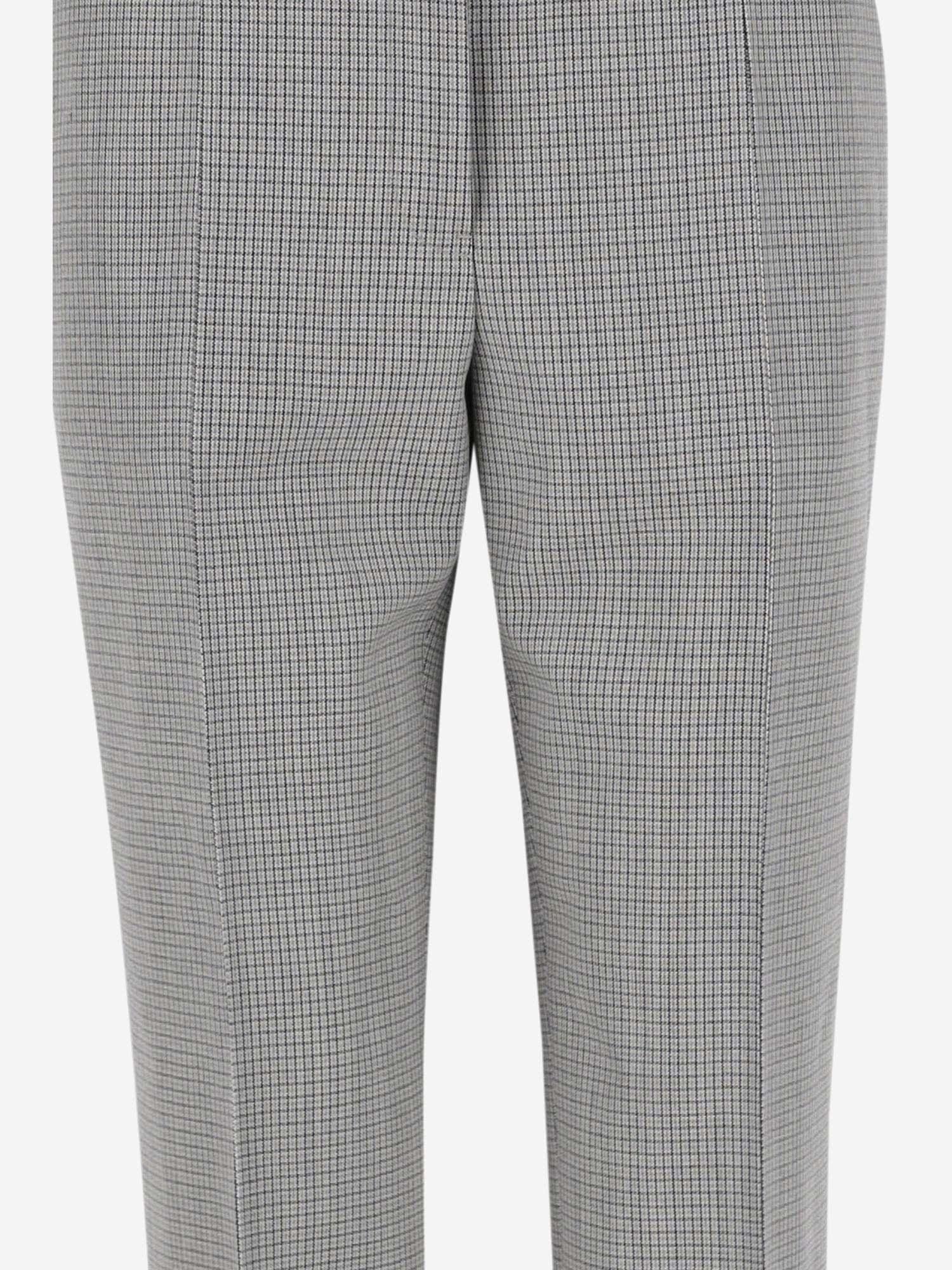 JIL SANDER Checked Tailored Trousers In Grey Product Image