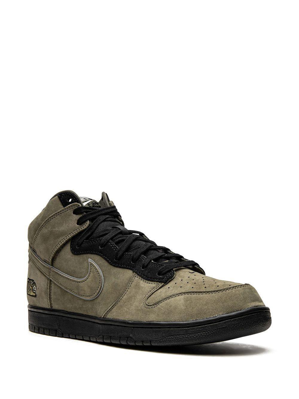 X Soulgoods Sb Dunk High Sneakers In Green Product Image