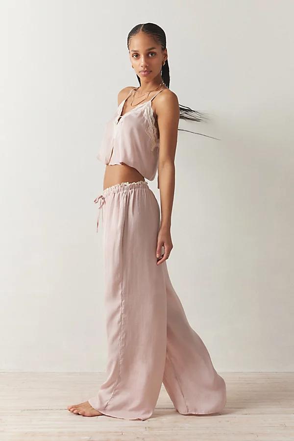 Out From Under Juliette Lacy Satin Lounge Pant Womens at Urban Outfitters Product Image