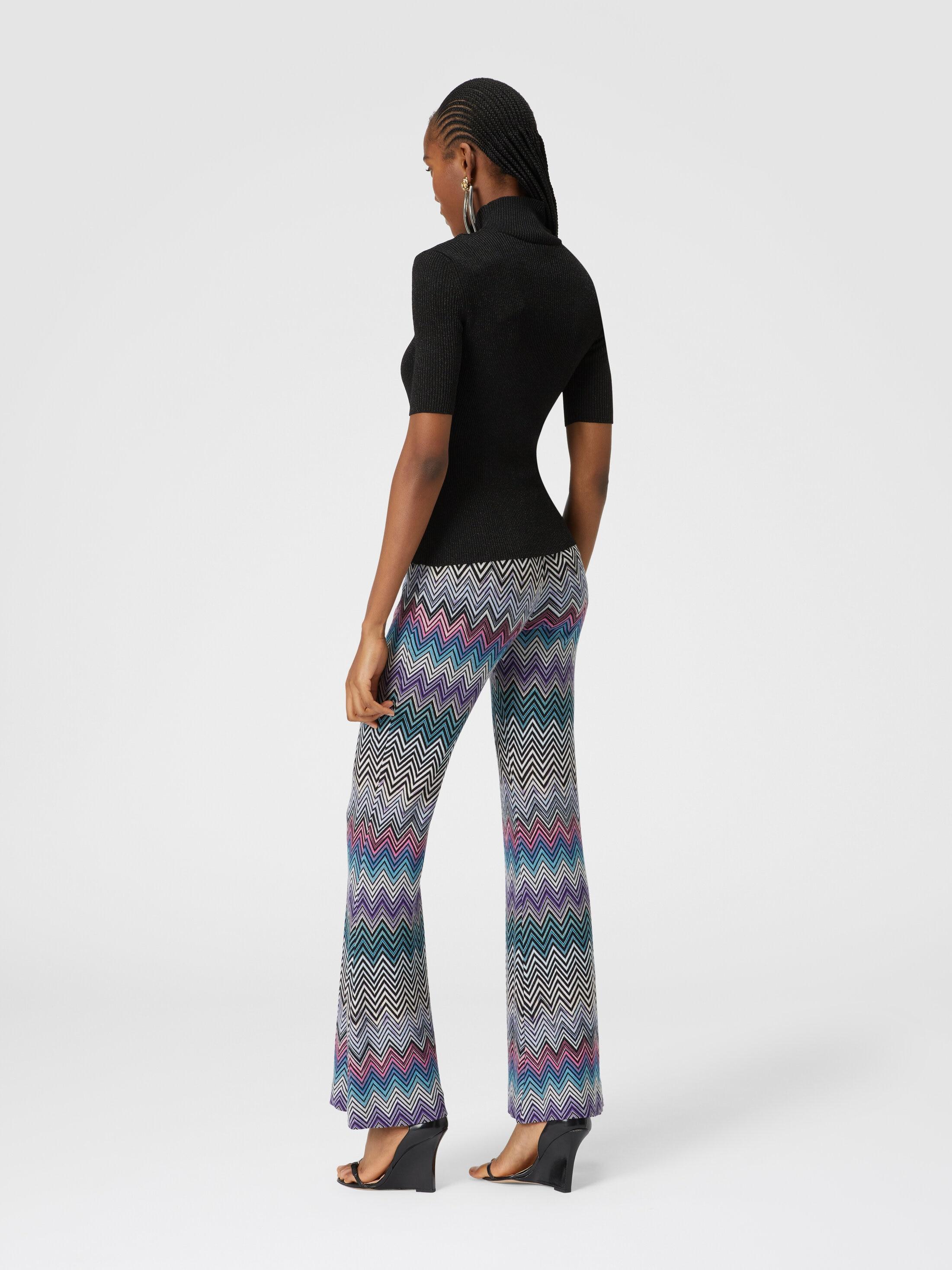 Flare zig zag wool trousers Product Image