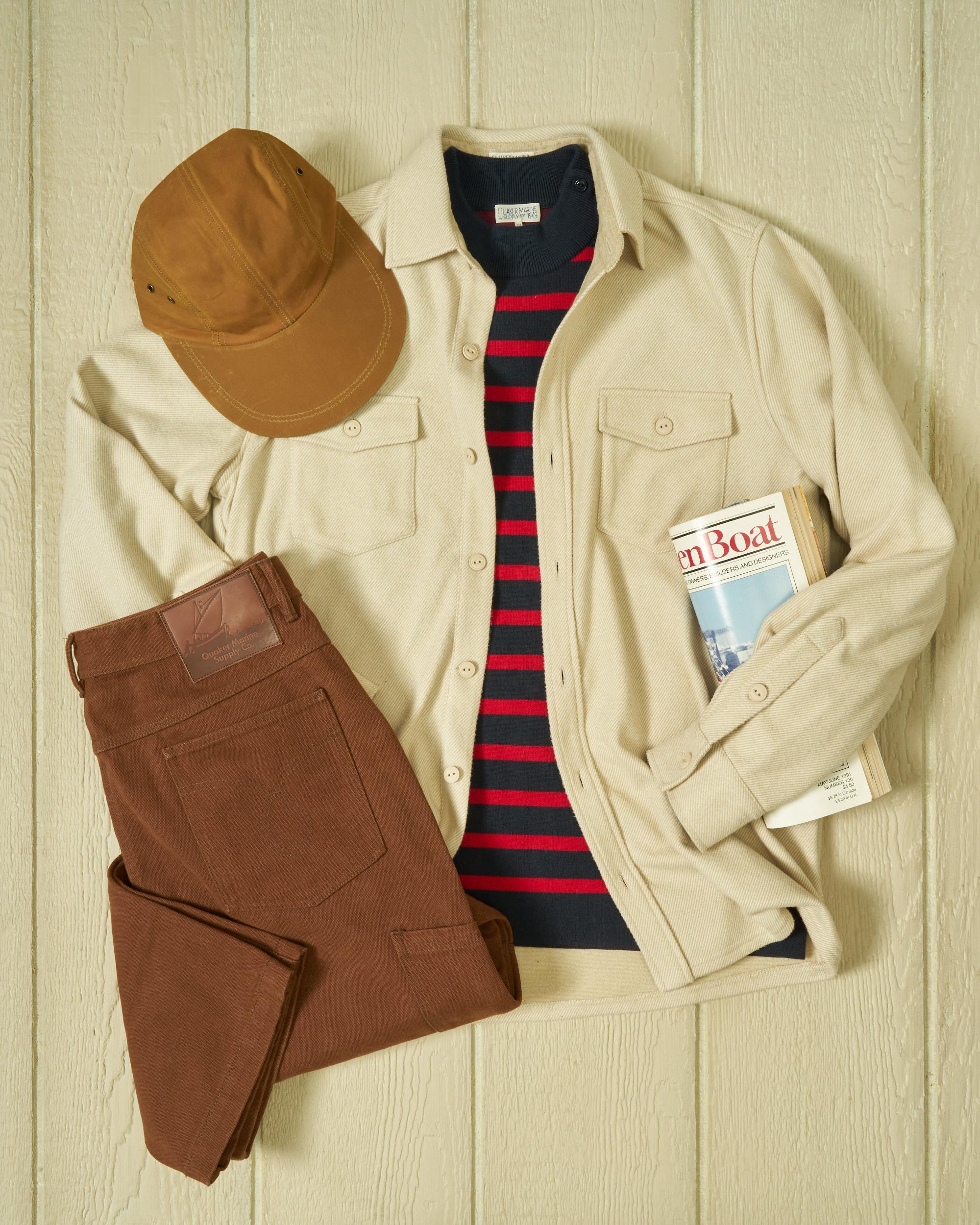 Fleece Overshirt in Sand Product Image