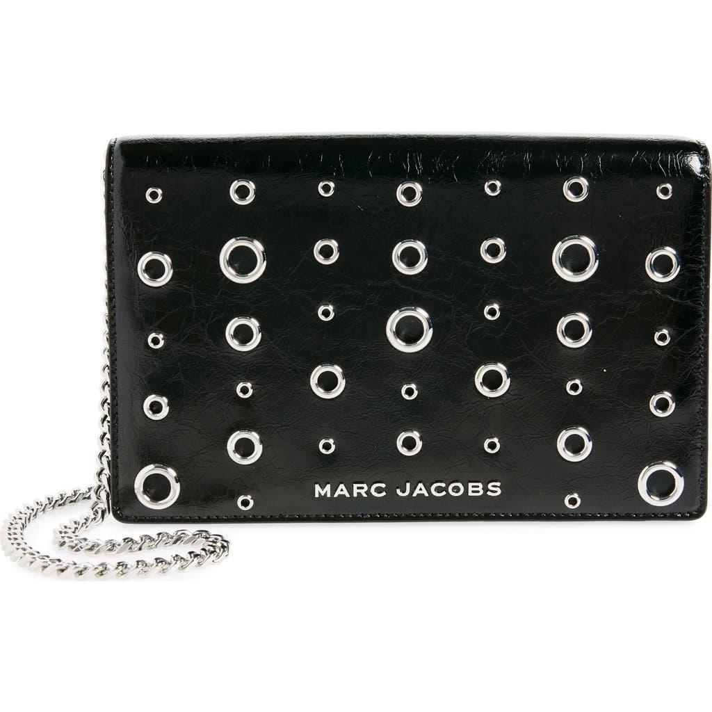 MARC JACOBS Grommet Flap Shoulder Bag In Black Product Image