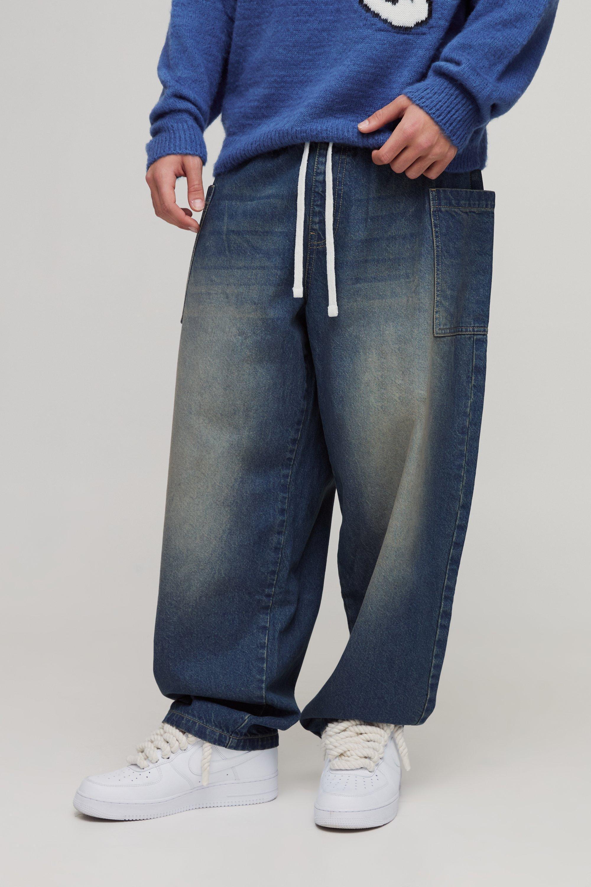 Cargo Pocket Skate Jeans | boohooMAN USA Product Image